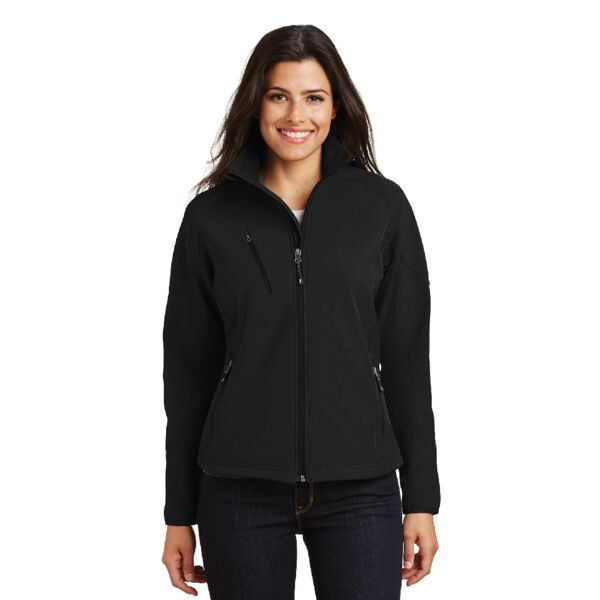 Ladies Textured Soft Shell Jacket Thumbnail