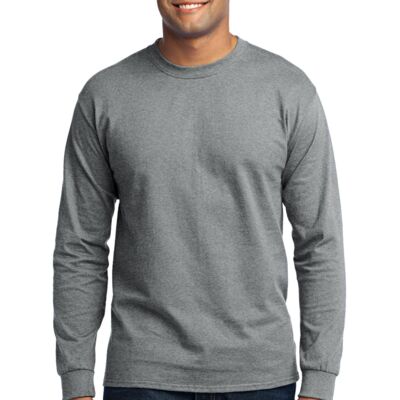 Tall Long Sleeve 50/50 Cotton/Poly T Shirt Thumbnail