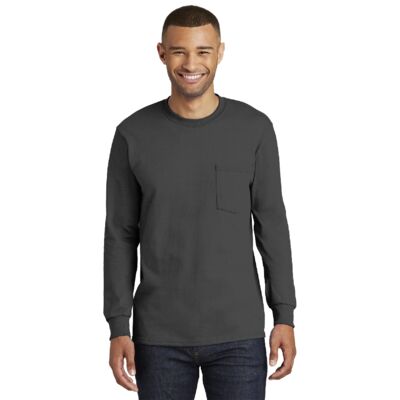 Long Sleeve Essential T Shirt with Pocket Thumbnail
