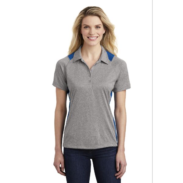 Ladies Heather Colorblock Contender ™ Polo Thumbnail