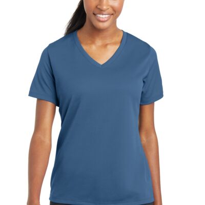 Ladies PosiCharge ™ RacerMesh ™ V Neck Tee Thumbnail