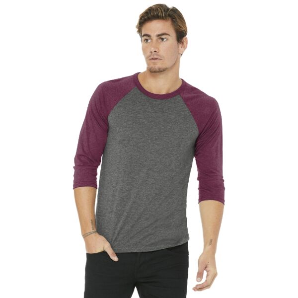 Unisex 3/4 Sleeve Baseball Tee Thumbnail