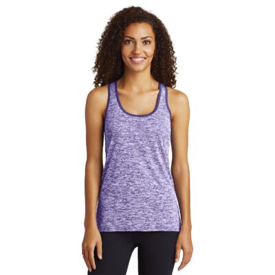 ® Ladies PosiCharge ® Electric Heather Racerback Tank Thumbnail