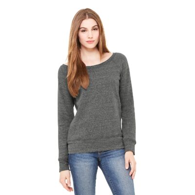 Women's Sponge Fleece Wide Neck Sweatshirt Thumbnail