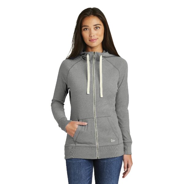 ® Ladies Sueded Cotton Blend Full Zip Hoodie Thumbnail