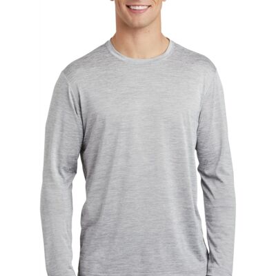 ® PosiCharge ® Long Sleeve Electric Heather Tee Thumbnail