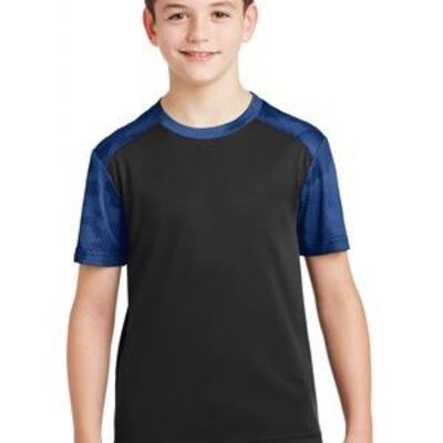 Youth CamoHex Colorblock Tee Thumbnail