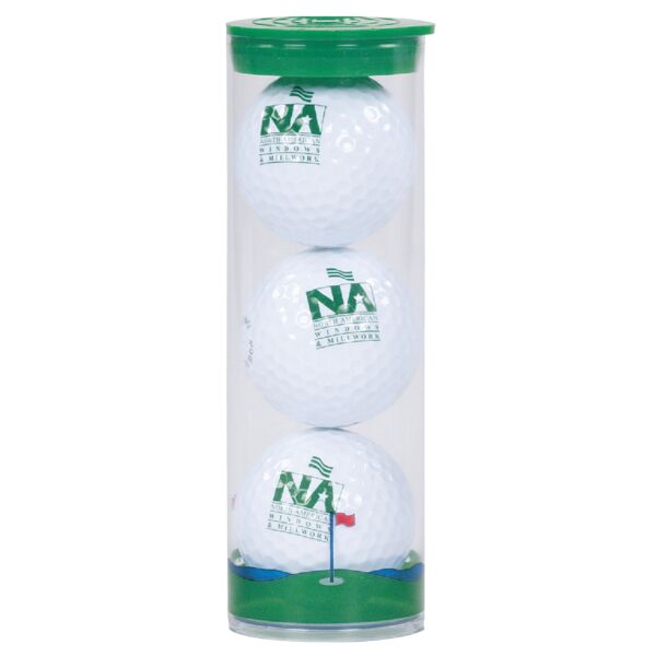 Clear Tube with 3 Wilson Ultra Golf Balls Thumbnail